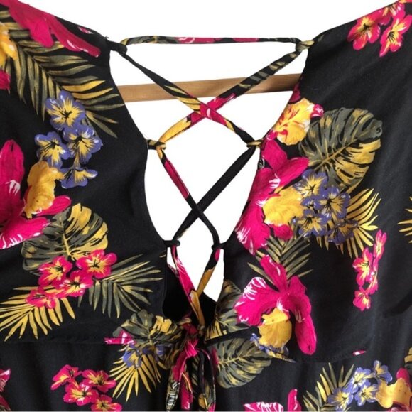 Michel Studio Dress US 12 Floral Party Dress Multi Black Pink Yellow Gre… - Picture 11 of 16